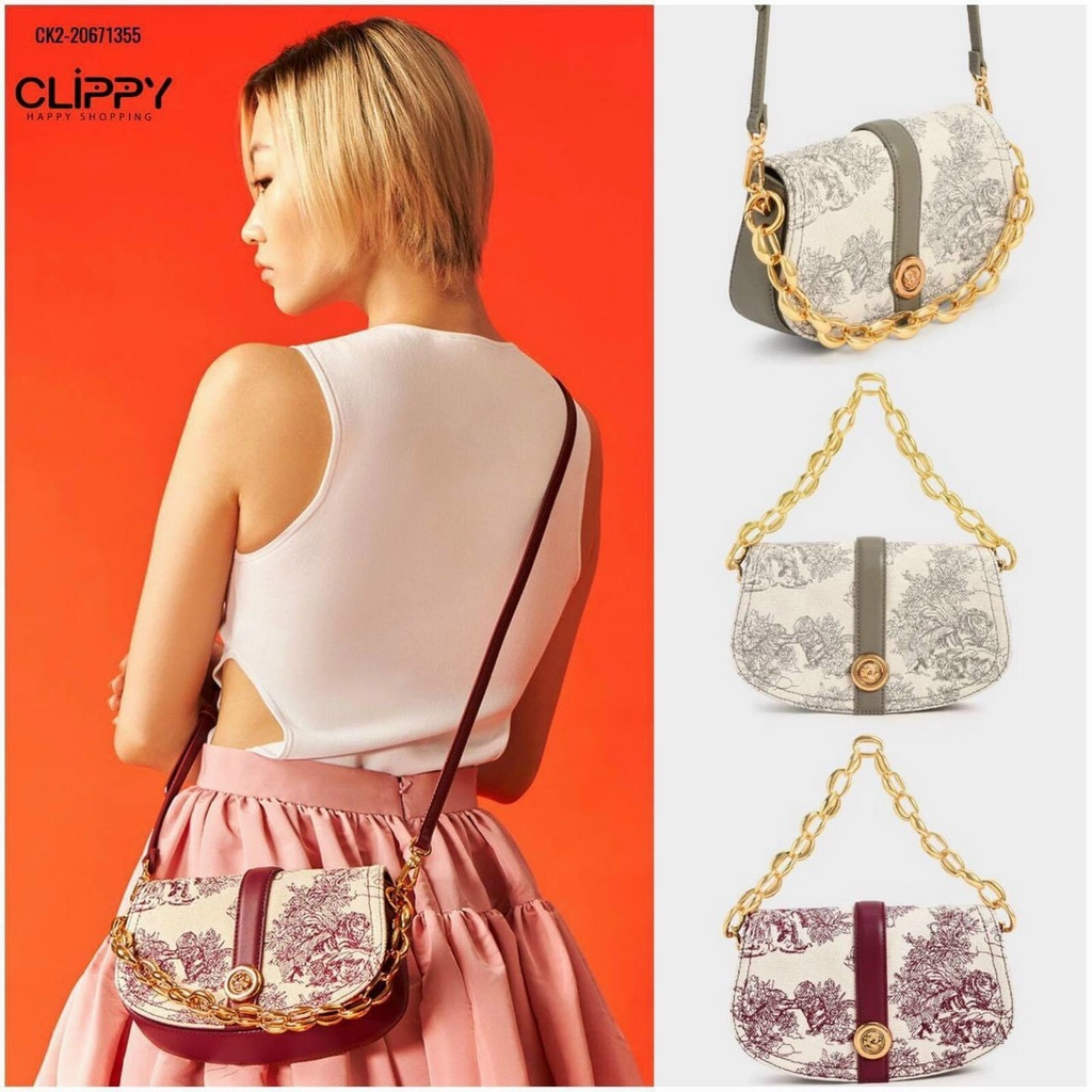 túi cầm tay + đeo chéo nữ CK2-20151118 họa tiết