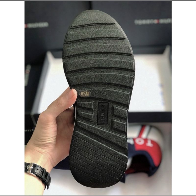 Slip on Tommy Hilfiger Aliah Sneaker Unisex  chính hãng màu xanh Dương