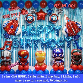 BÓNG TRANG TRÍ SINH NHẬT BÉ TRAI GIÁ RẺ, BÓNG SIÊU NHÂN NGƯỜI NHỆN ANH HÙNG