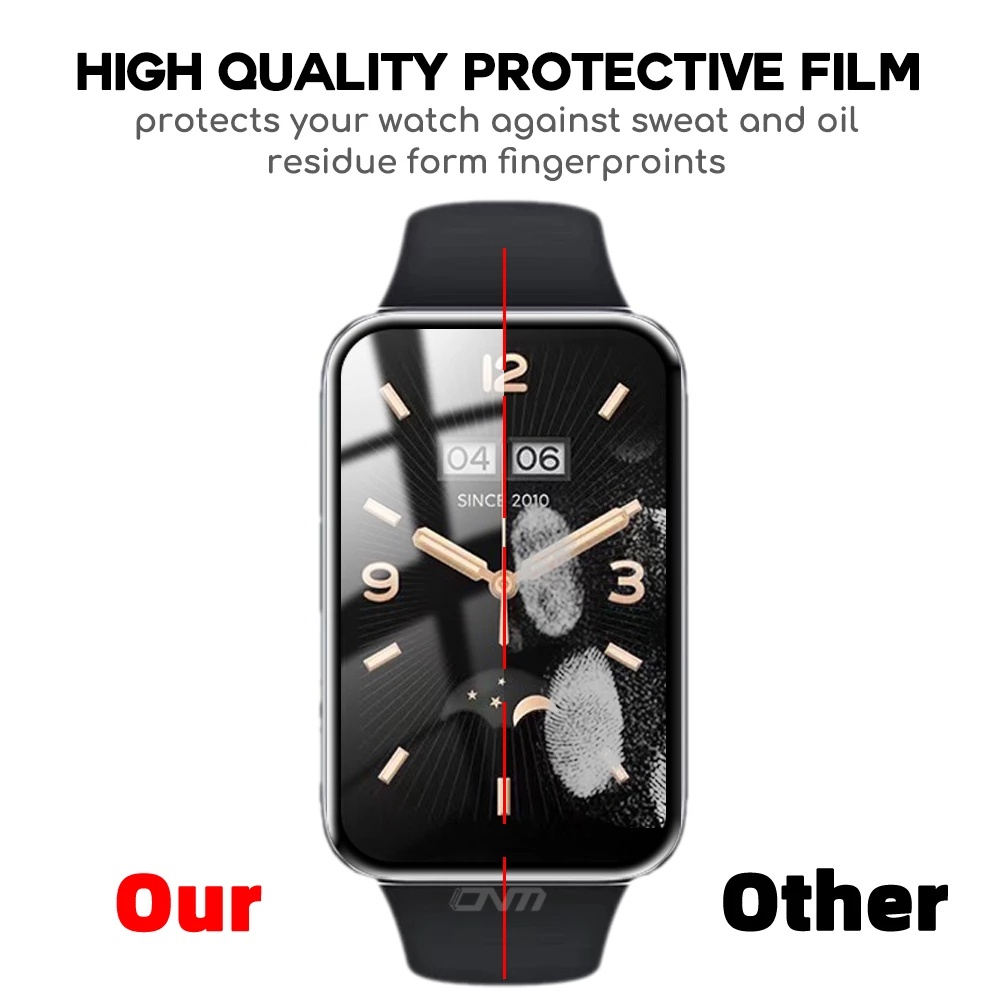 Kính Cường Lực HD Trong Suốt Viền Cong Toàn Màn Hình Chống Trầy Cho Đồng Hồ Thông Minh Xiaomi Band 7 Pro