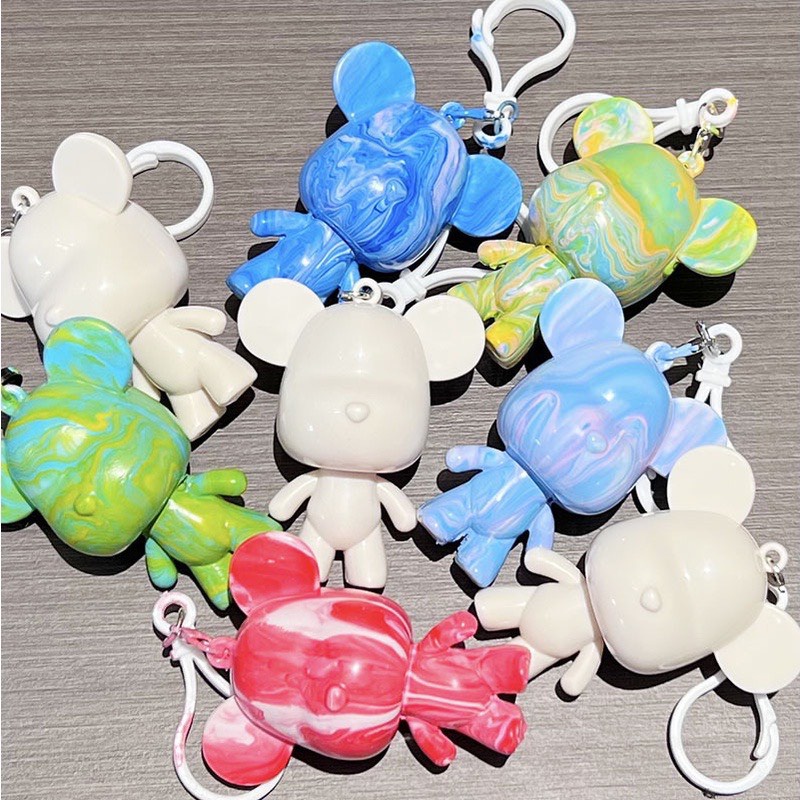 Móc Khóa Trang Trí Gấu Bụng Bự Handmade Tự Làm Sơn Màu