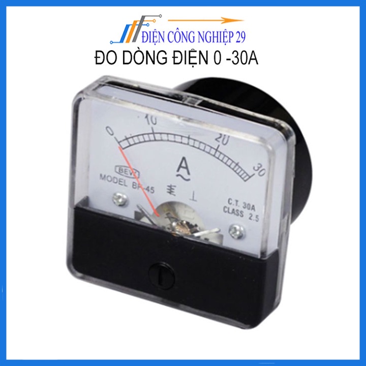 Đồng hồ Ampe kế xoay chiều BEW 5x5x3.5Cm