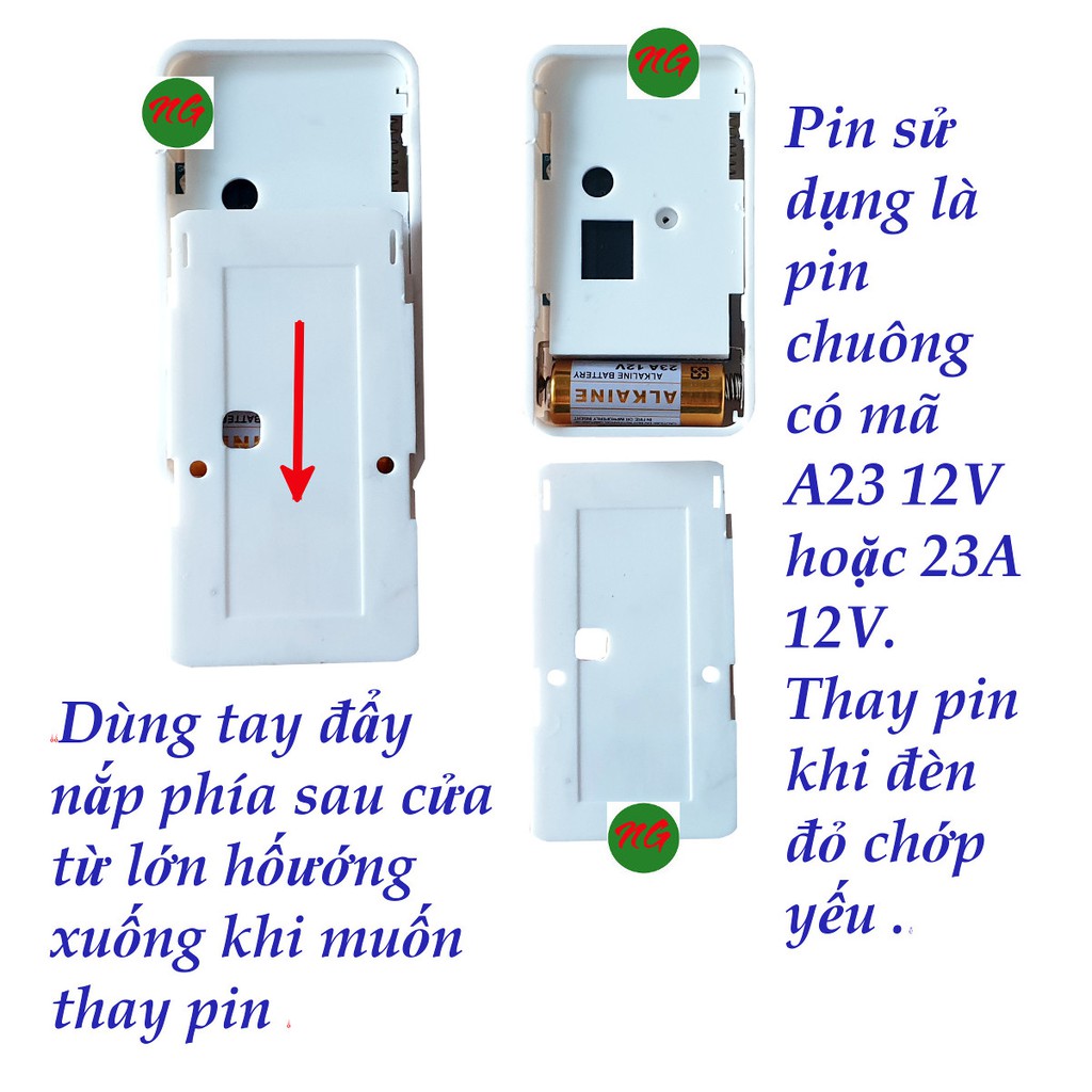 Bộ chuông cửa từ báo khách- báo trộm ATA AT-332. Cảm biến dán cửa - chuông reo khi cửa mở