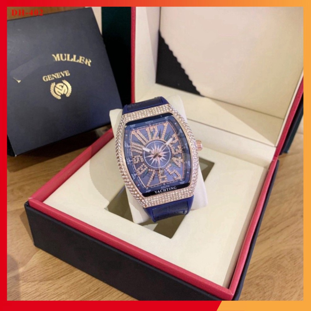 Đồng Hồ Nam Franck Muller, Đính Đá Cao Cấp, Bảo Hành 12 Tháng