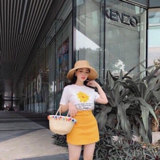 Set áo váy hoa hướng dương