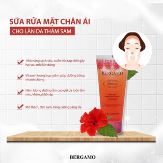 Sữa Rửa Mặt Bergamo Hibiscus Foaming Cleanser 150ml