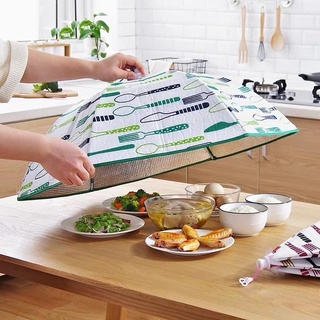Lồng bàn giữ nhiệt - lồng bàn đậy thức ăn chống bụi côn trùng gấp gọn