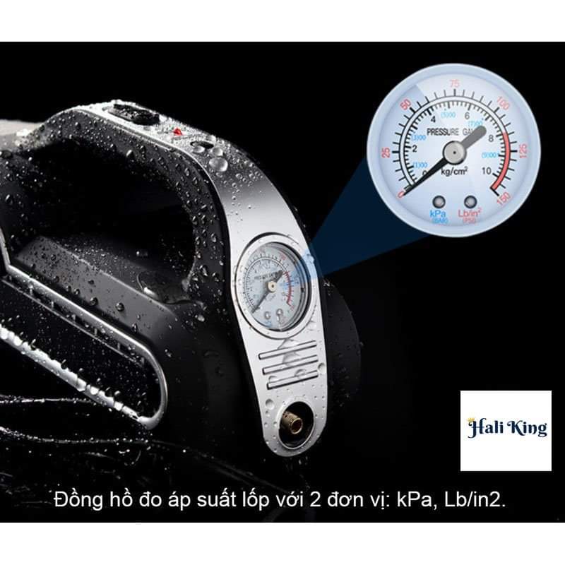 Máy hút bụi cầm tay mini kèm bơm lốp ô tô đa năng 4 trong 1 - hút bụi, bơm hơi, đo áp suất lốp siêu tiện lợi