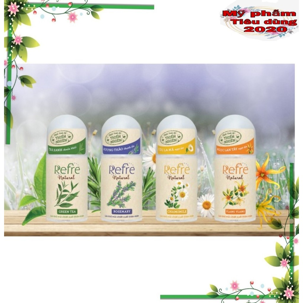 (Hsd 2023) Lăn khử mùi Refre Natural chiết xuất từ thiên nhiên 40ml | BigBuy360 - bigbuy360.vn