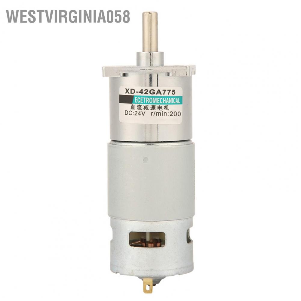Westvirginia058 Westvirginia058 XD ‑ 42GA775 DC12V / 24V Động cơ bánh răng Micro DC xoắn lớn có thể điều chỉnh tốc độ với giá đỡ