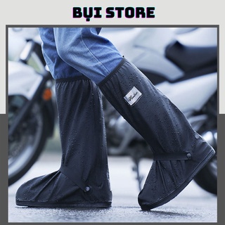 Ủng Đi Mưa, Bọc Giày Đi Mưa Cổ Cao Với Chất Liệu Nhựa PVC 2 Lớp - Hàng Cao Cấp