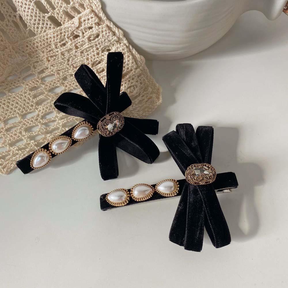 Kẹp Tóc Mỏ Vịt Đính Ngọc Trai Giả Thời Trang Cho Nữ