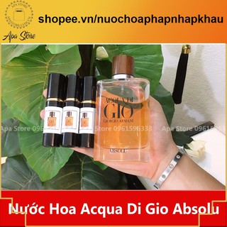 Nước Hoa Acqua di Gio Absolu Màu Nâu Chai Dùng Thử 10ml