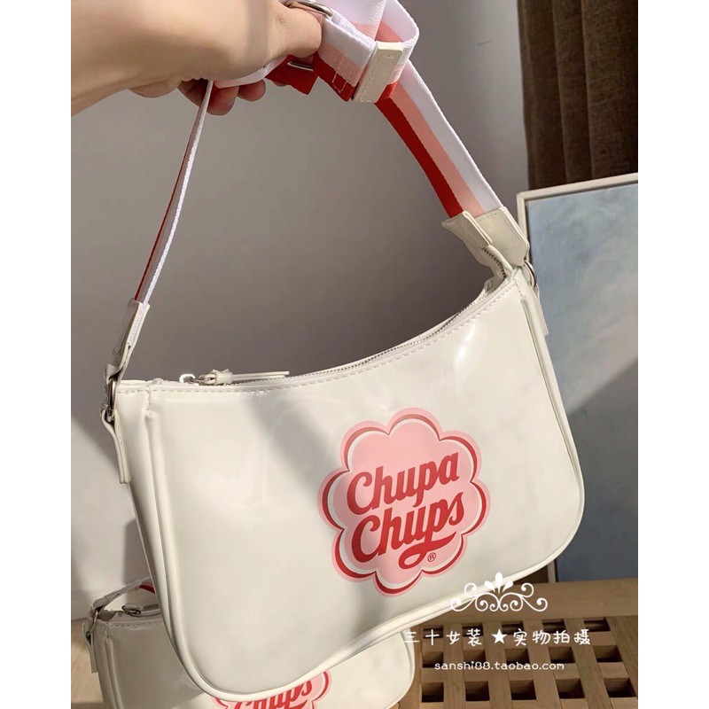 (HOT TAOBAO) túi đeo chéo dây xích kẹp nách Chupa Chups