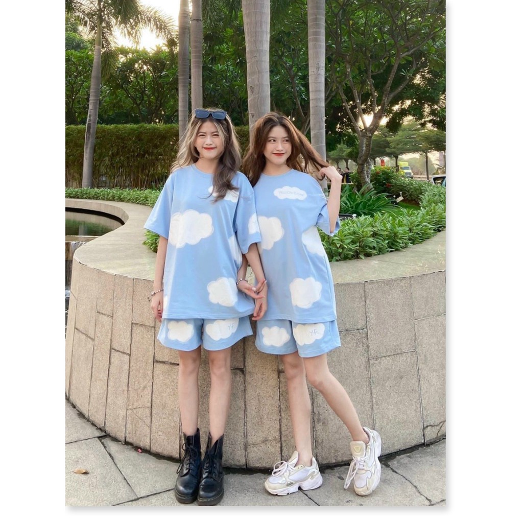 ĐỒ BỘ NAM NỮ IN HÌNH ĐÁM MÂY CHẤT THUN COTTON CO GIÃN BỐN CHIỀU MẶC MÁT FORM RỘNG THOẢI MÁI VẬN ĐỘNG TRẺ TRUNG NĂNG ĐỘNG | BigBuy360 - bigbuy360.vn