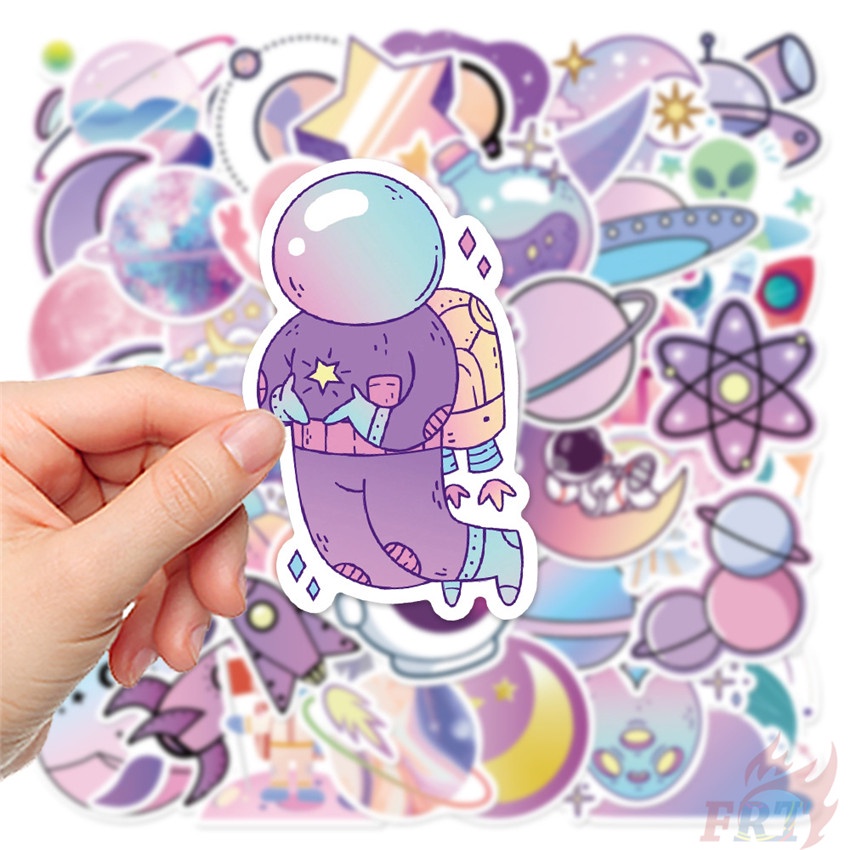 ❉ Màu Candy Macaron. Ngôi Sao Nghệ Thuật Series 01 Nhãn Dán ❉ Bộ 50 Sticker Chống Thấm Nước Họa Tiết Doodle Hợp Thời Trang