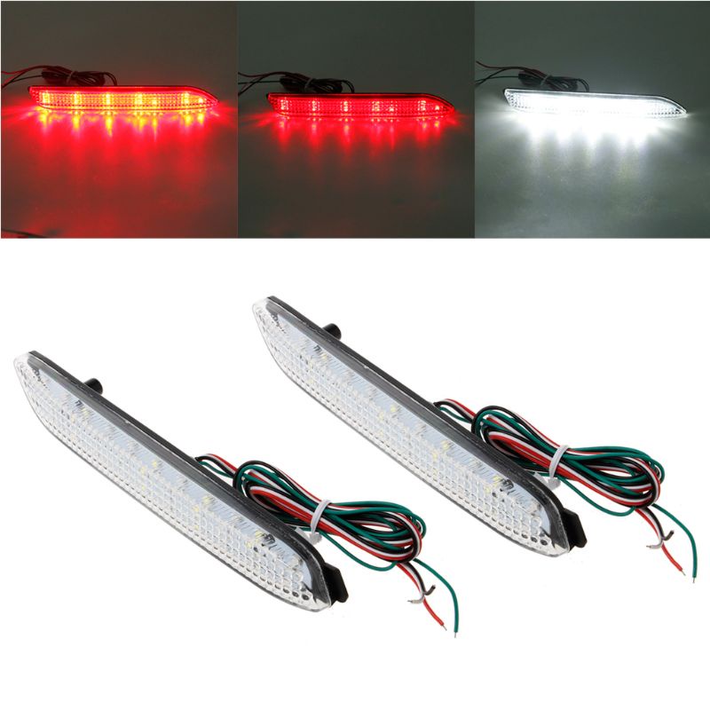 ✿ 2Pcs LED Tail Braking Lamp Brake Rear Bumper Reflector Warning Stop Light For Toyota Camry 2009 2012 Innova/ISF/GX470/RX300