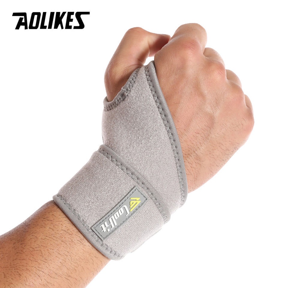 Băng quấn bảo vệ cổ tay Aolikes hỗ trợ giảm đau khi chơi thể thao tùy chọn số lượng và màu sắc