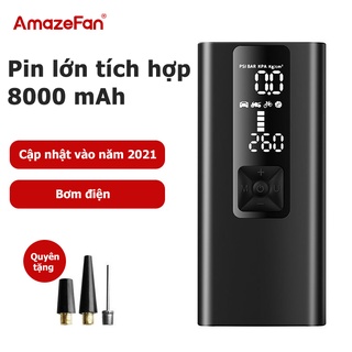Máy bơm hơi điện AmazeFan CQB-106 không dây kích thước nhỏ gọn cho lốp xe ô tô