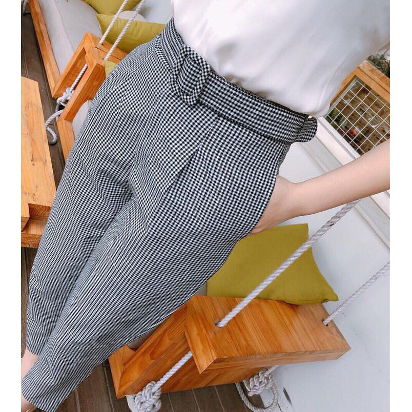 [Ảnh thật trải sàn]Quần baggy nữ | Quần baggy nữ có đai chất co giãn