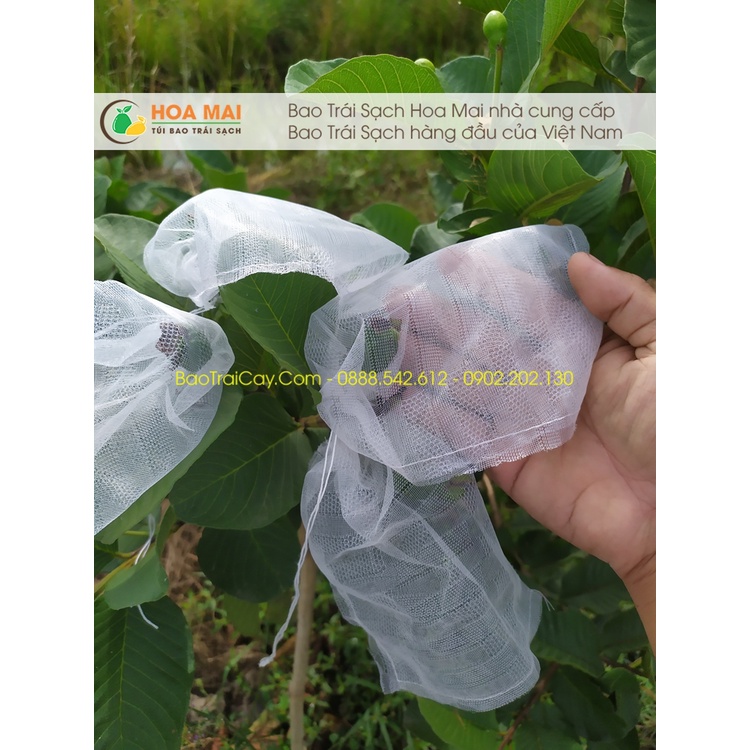 100 cái Túi bao ổi 16x18 lưới mùng - hàng chính hãng Hoa Mai