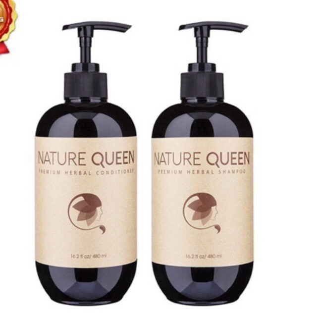  Bộ gội xả thảo dược Nature Queen 480ml - Sao Thái Dương [Cam kết chính hãng]