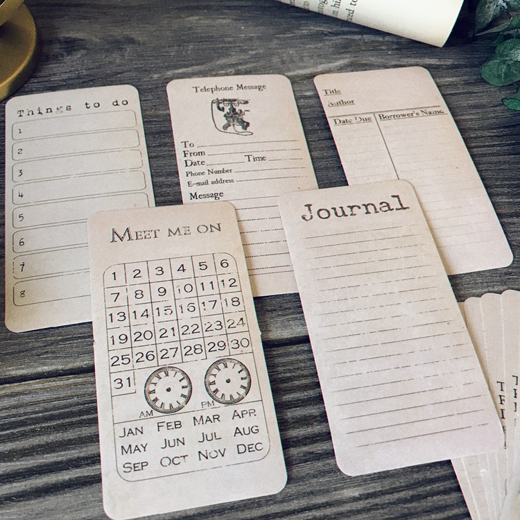 Sticker To do list phong cách Tim Holtz