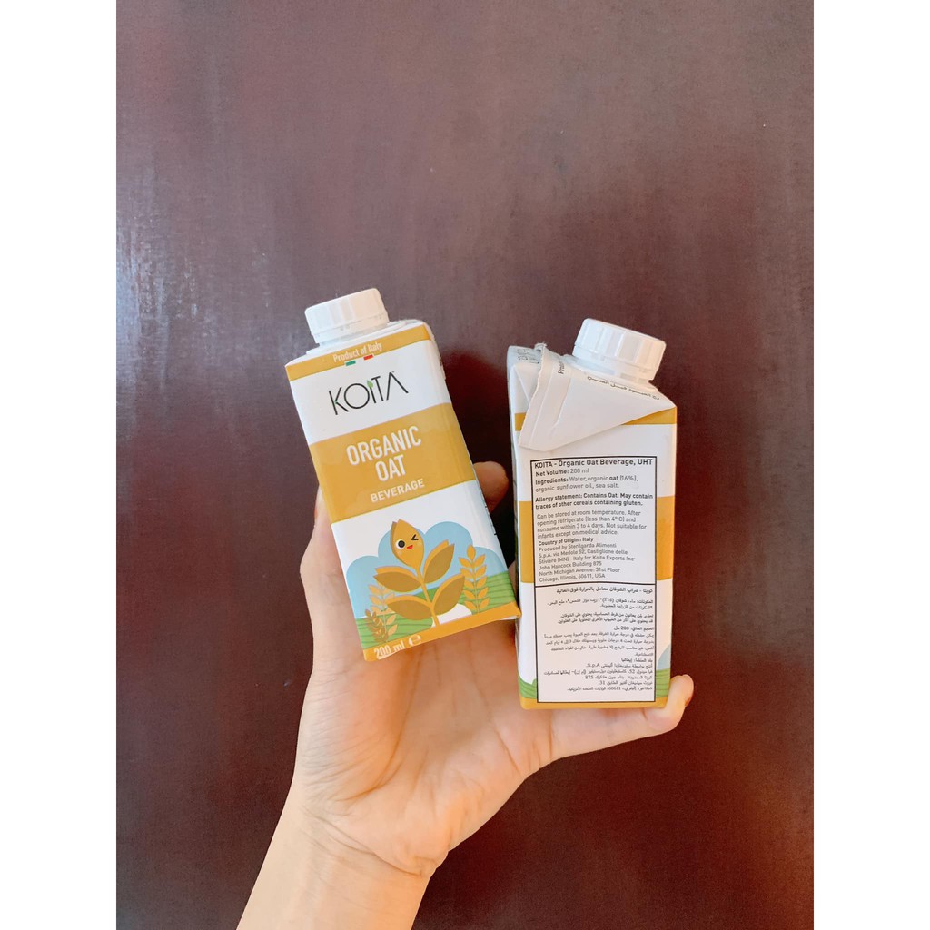 Sữa Yến Mạch hữu cơ Koita 200ml