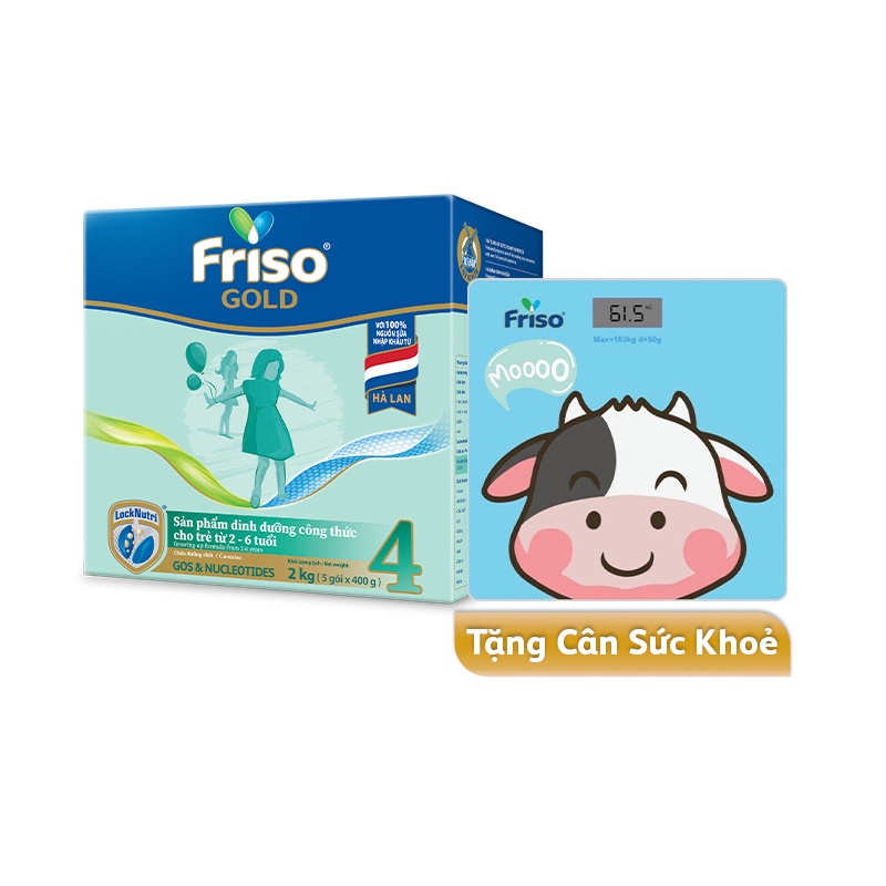 Tặng cân điện tử  sữa bột friso gold 4 hộp giấy 2kg - ảnh sản phẩm 2