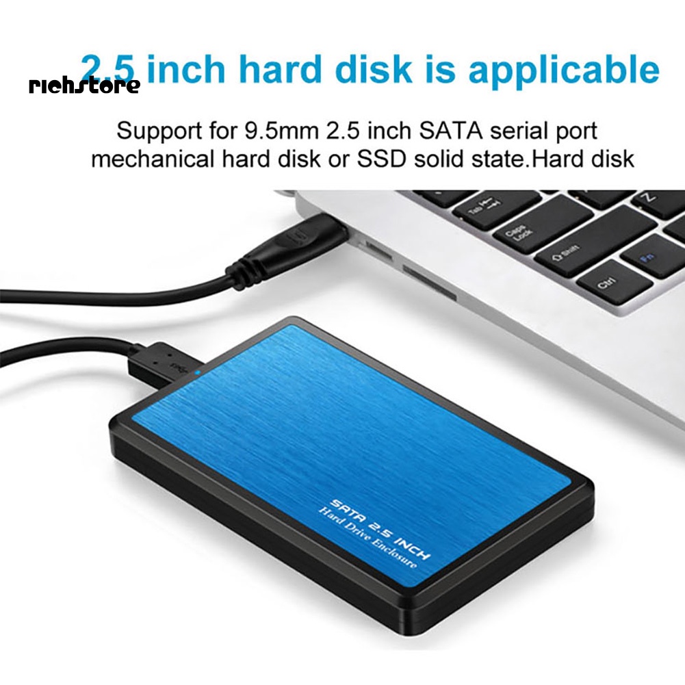 Vỏ Ổ Cứng SSD USB 3.0 SATA 2.5 inch Bằng Hợp Kim Kẽm Ốp | BigBuy360 - bigbuy360.vn