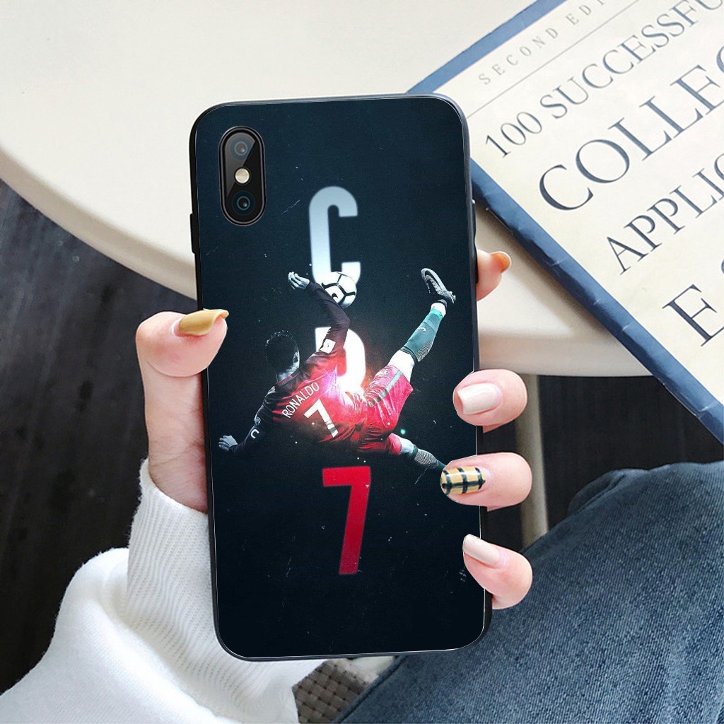 Ốp Lưng Iphone Mặt Sau Kính Cường Lực In Hình Cristiano Ronaldo Chống Trầy Xước Full Dòng Iphone -Sen Case