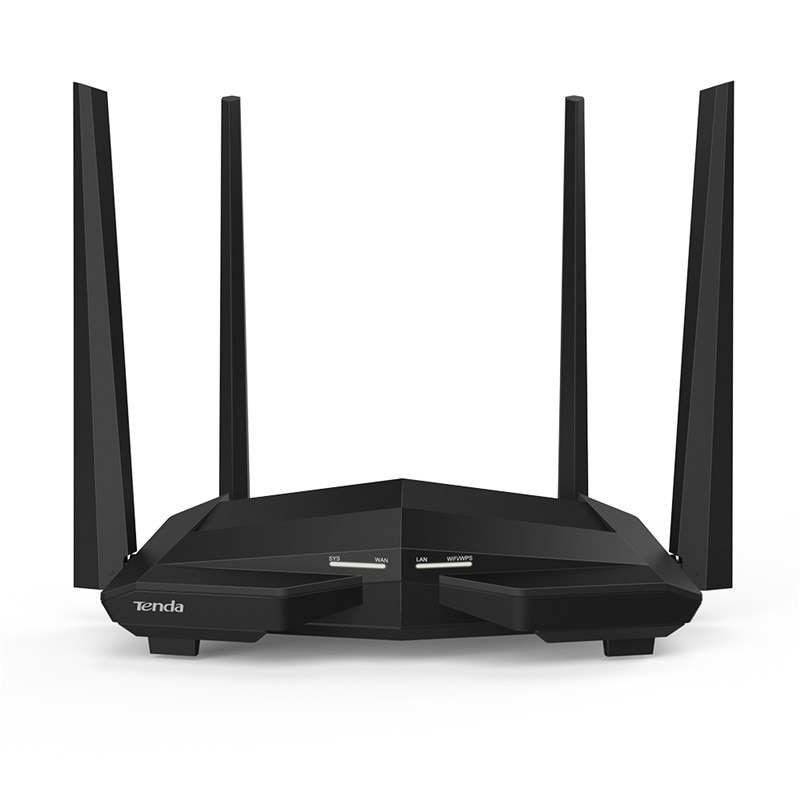 Router Wifi Tenda AC10 (4 anten 5dBi xuyên tường, 2 băng tần, KO USB) siêu mạnh bảo hành chính hãng 24 tháng 1 đổi 1