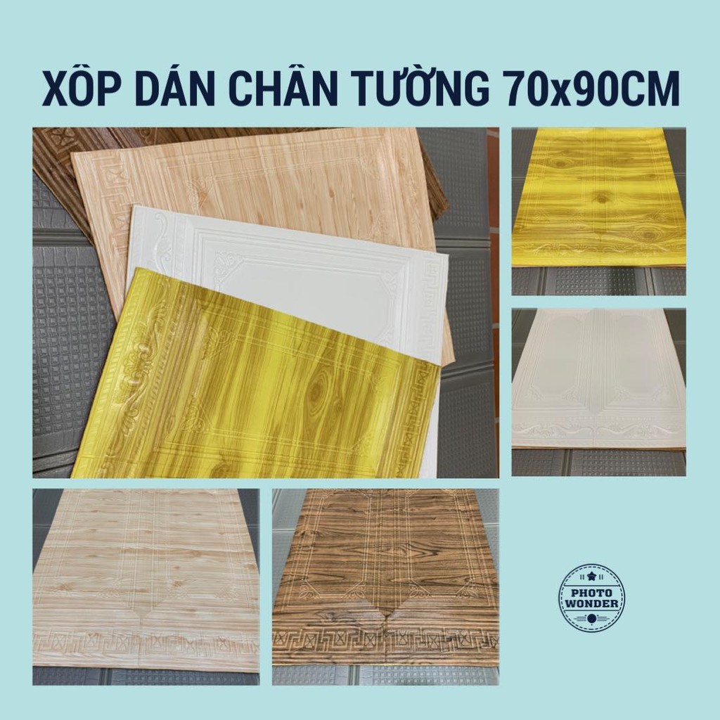 Xốp Dán Tường 3D . Xốp Dán Trần Giả Da Hoa Thị 70x70CM Cực Đẹp