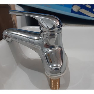 Vòi lavabo-Vòi chậu rửa mặt nóng lạnh bằng đồng-BH 3 năm
