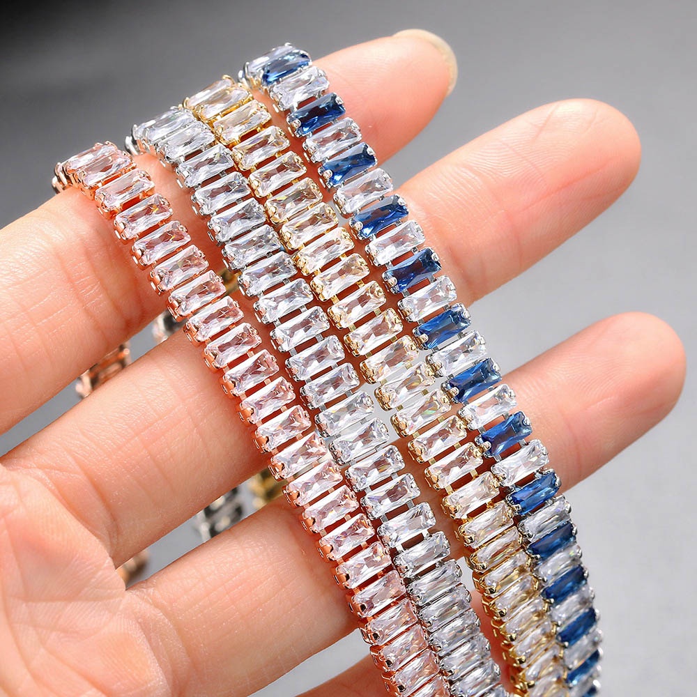 Vòng tay ZHOUYANG H167 đính đá zircon phong cách Hàn Quốc thời trang sang trọng cho nữ