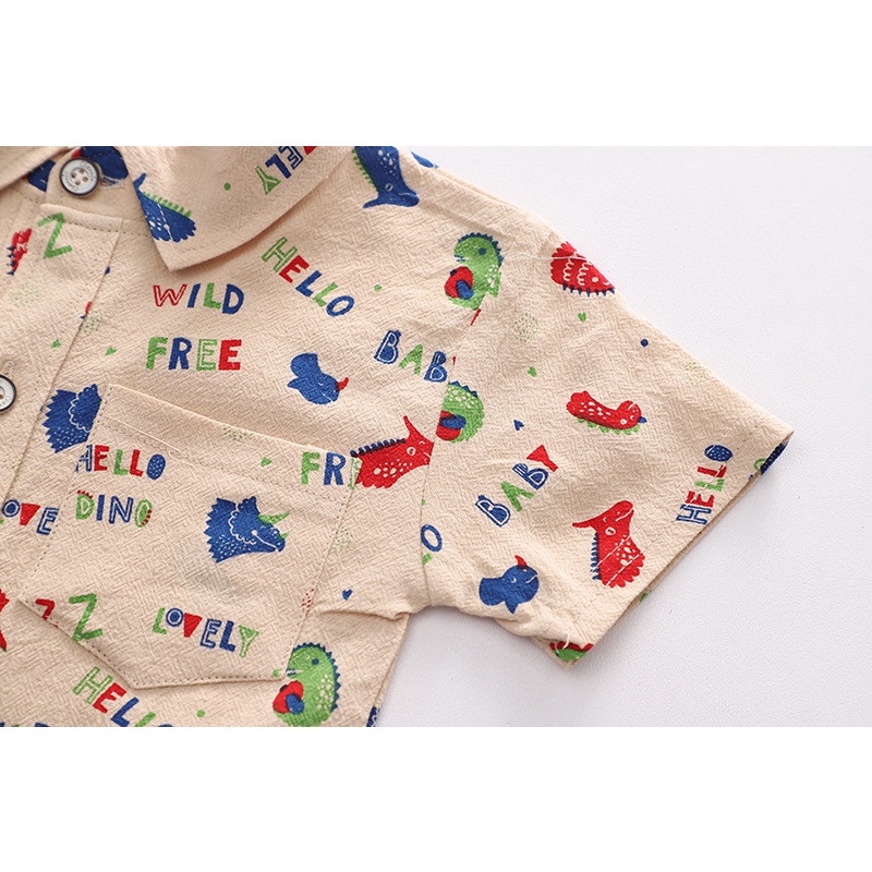 Bộ sơ mi phong cách hàn quốc cho bé trai và bé gái - BO98