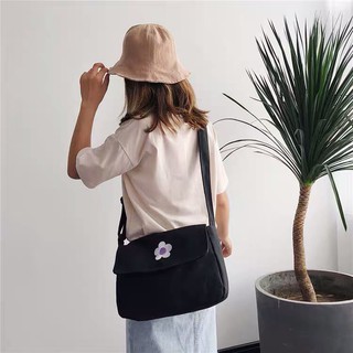 [Mã FASHIONT4WA giảm 10K đơn từ 50K] Túi vải đeo chéo canvas đựng đồ đi học đi chơi phong cách Hàn Quốc cao cấp ZIMI
