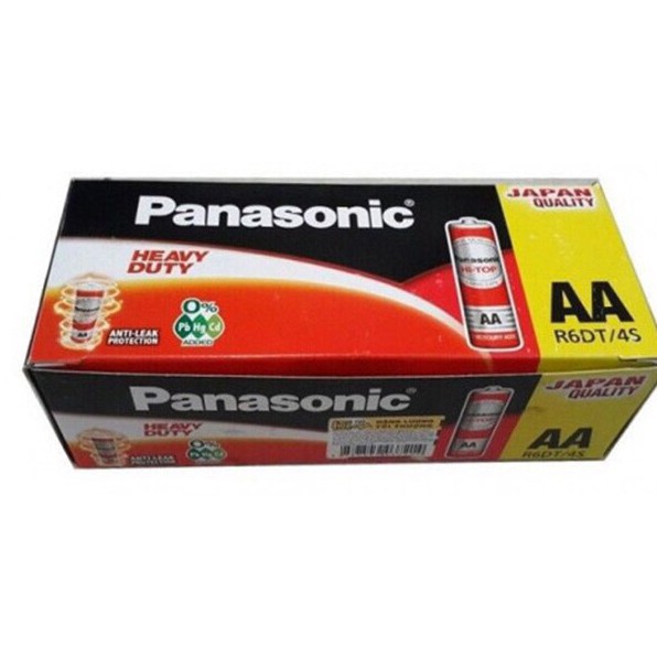 Pin tiểu đỏ AA panasonic R6DT/4S hộp 60 viên