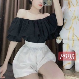 [Hàng Đẹp] Áo Thô Trễ Vai Tay Phồng ( MC ) dáng ngắn croptop nữ MC -UN - Thiên Yết