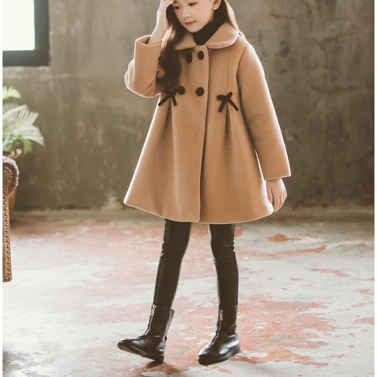 Áo Khoác Dạ Hàn Quốc Cho Bé Gái Siêu Đẹp 2023 - Áo Khoác Dạ Trẻ Em Cao Cấp