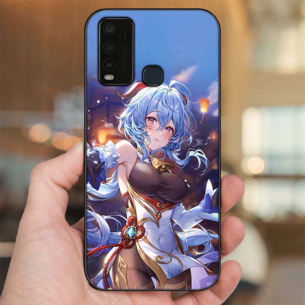 Ốp lưng Vivo Y30, Y50 viền đen in hình Ganyu Genshin Impact