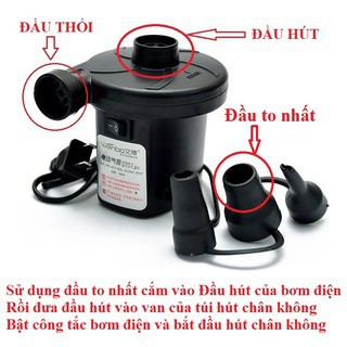 Bơm điện 2 chiều Bơm và Hút chân không