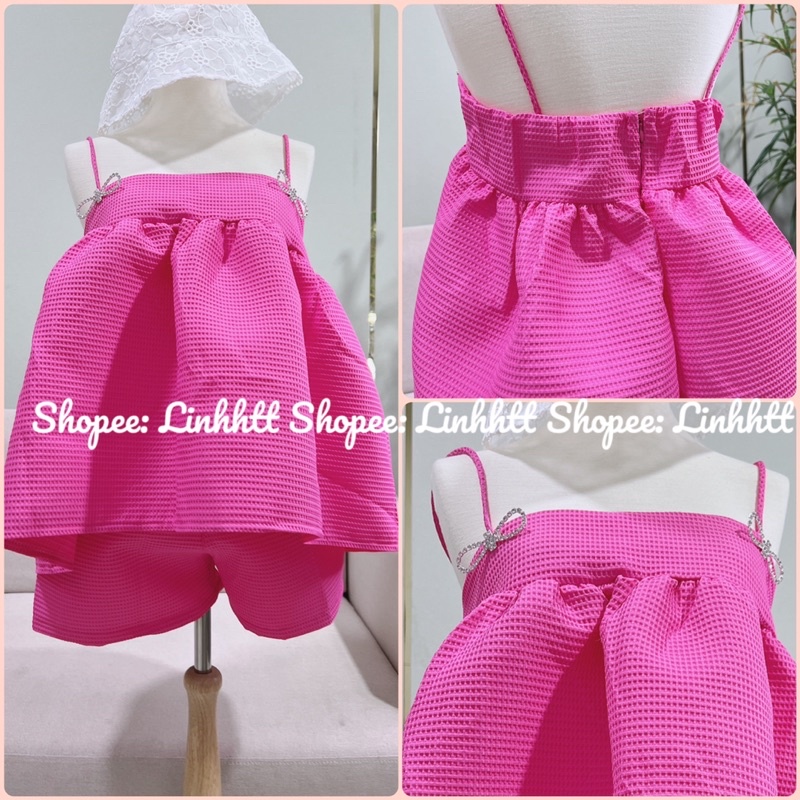 SET 2 DÂY PEPLUM SORT KÈM GHIM CÁI NƠ ĐÁ