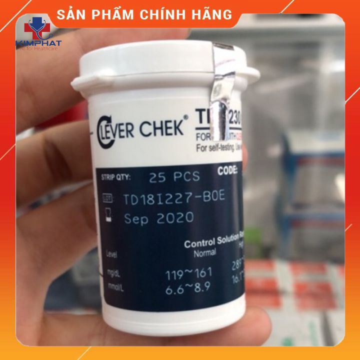 Que Thử Đường Huyết Clever Check - Code 63 TD4230