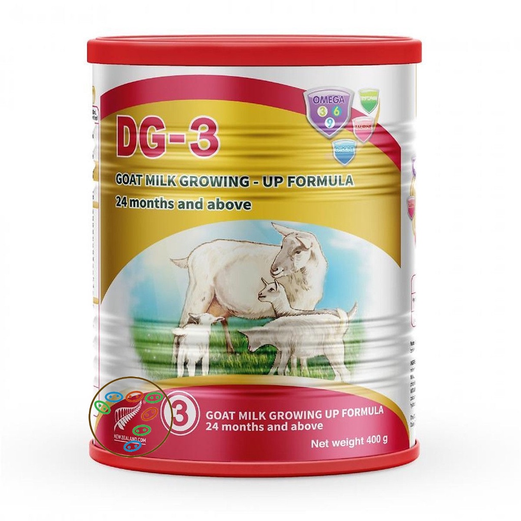 [Date 2025] Bộ 06 lon sữa Dê công thức DG-3 Goat Milk Growing Up Formula 400G