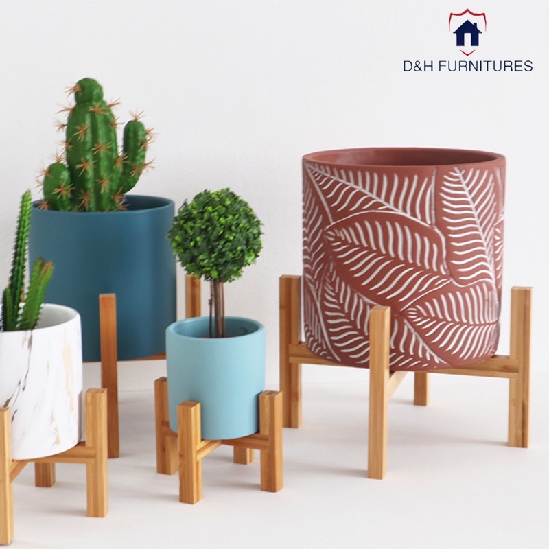 ĐÔN GỖ ĐỰNG CHẬU VÀ CÂY - GỖ TỰ NHIÊN - D&H Furnitures