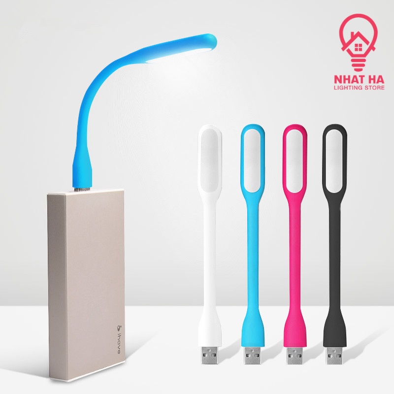 Đèn Led USB mini siêu sáng Nhật Hạ cắm vào laptop PC Sạc dự phòng Củ sạc làm Đèn ngủ - Giao Màu Ngẫu Nhiên