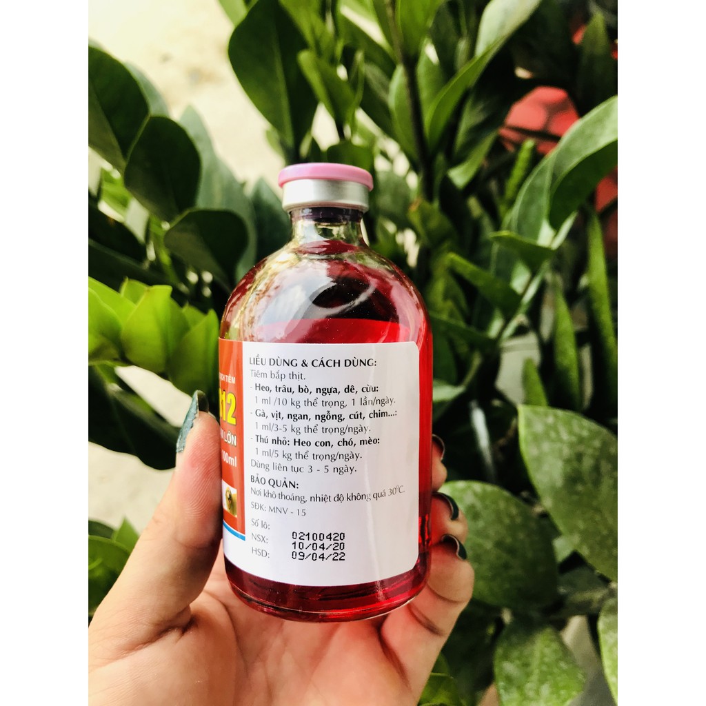 Vitamin B12 cho hoa Lan, cây cảnh - Giải độc cây - Tái tạo tế bào mới (100ml)