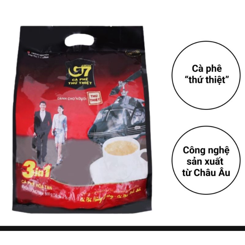 CÀ PHÊ SỮA G7 TRUNG NGUYÊN 3 TRONG 1 - Túi lớn 50gói