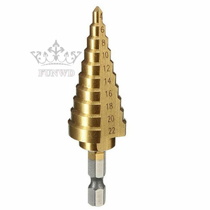 1 Mũi Khoan Bước Bằng Thép Titan Tốc Độ Cao